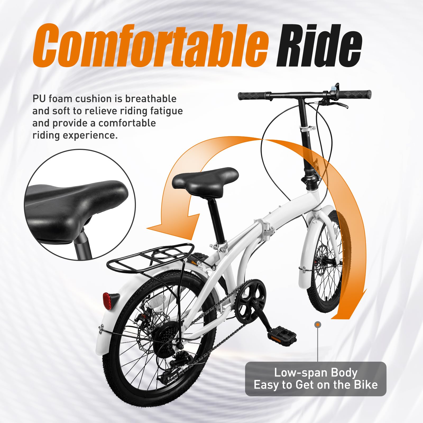 Amazon.com : DCEHKR 20-inch Foldable Bike Folding Bicycle with 7