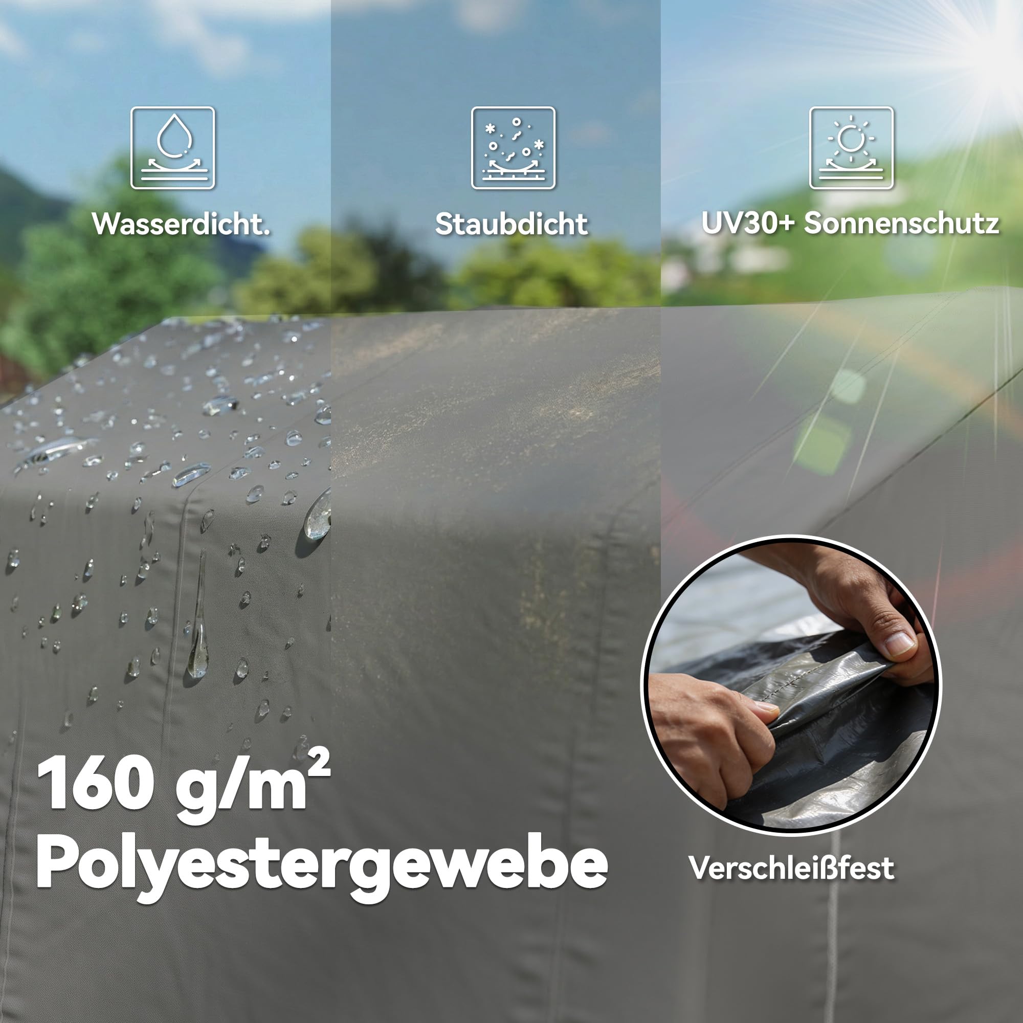 Outsunny Garagenzelt 2,3 x 1,9 m Wasserabweisend mit Belüftung Dunkelgrau | Rollbar Reißverschlusstür, Satteldach, UV-beständig, Gerätezelt, Zeltgarage, Unterstand Lagerzelt für Gartengeräte, Motorrad