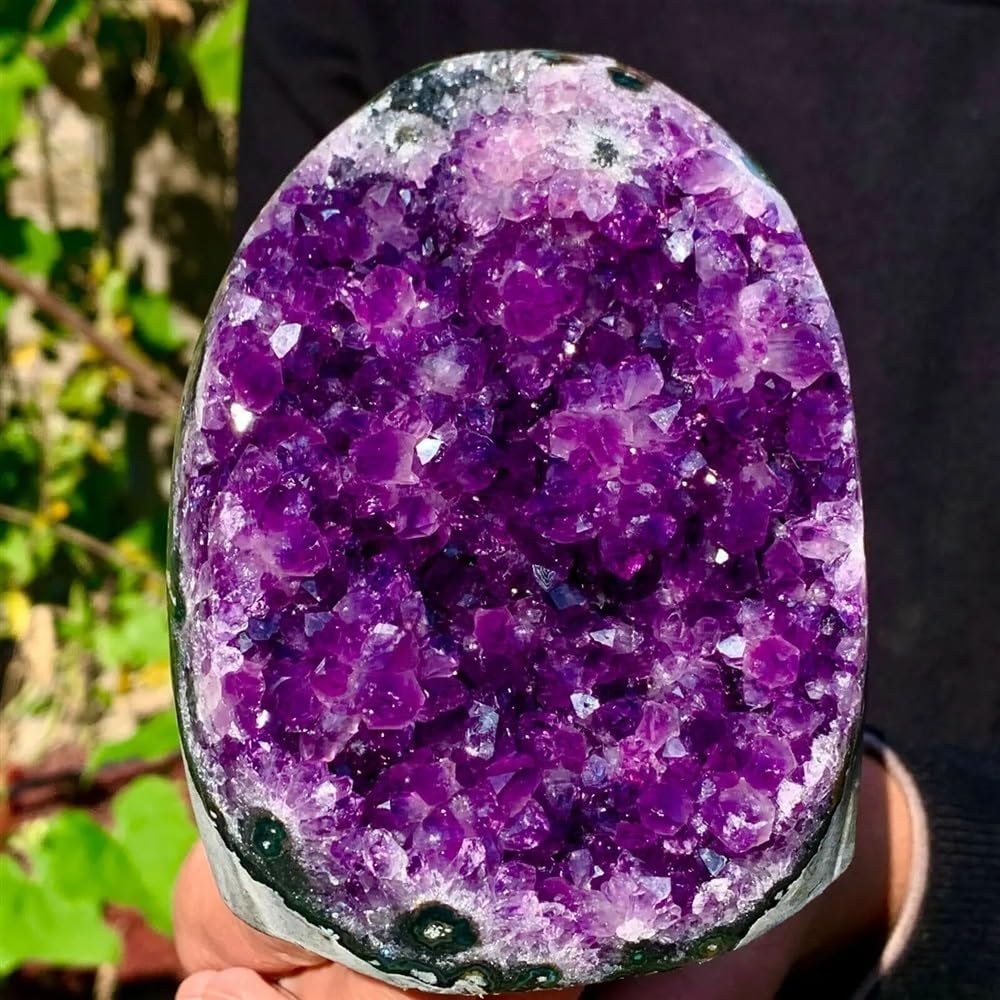 KJEBVHIRS Stone 600-750g Amethyst cave Quartz Cluster Crystal