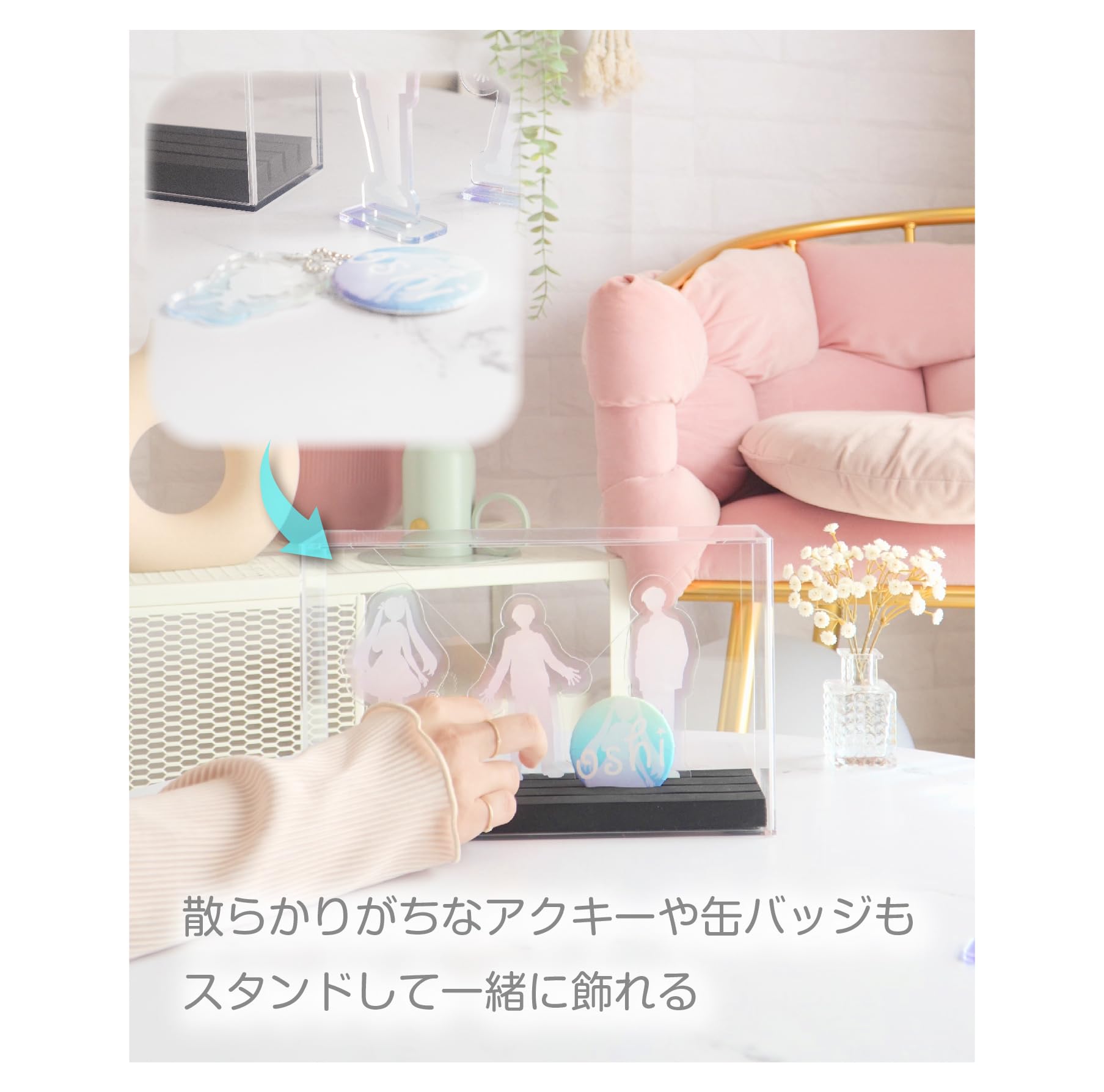 Amazon.co.jp: ナカバヤシ アクリル製スタンドケース 高さ12cm対応 