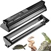 Dual-Mode 8W T5 UVB Light for Reptiles, Switchable 5% and 10% UVB for Tropical Rainforest & Desert Reptiles, 31.5cm Terrarium Hood Lamp Fixture for Bearded Dragon, Snake, Turtle, Gecko [Energy Class G]
