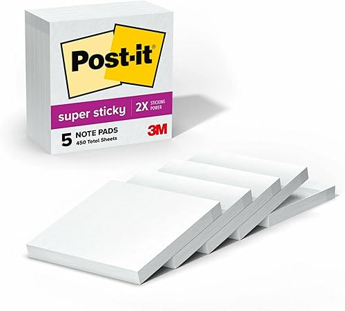 Notas superadhesivas de Post-it 3x3pulgadas Blanco Notas superadhesivas de Post-it 3x3pulgadas Blanco