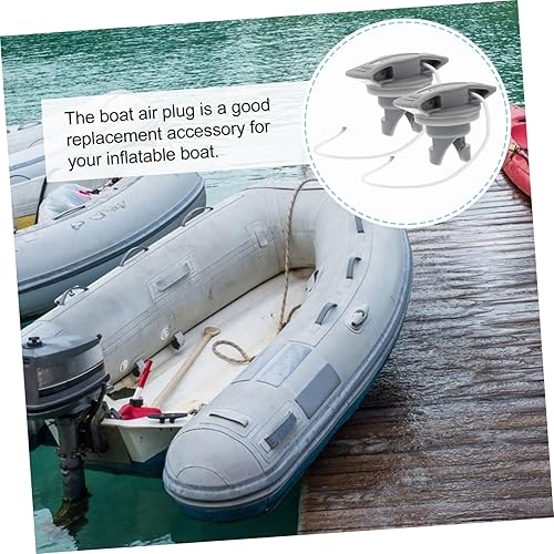 Miniatura 2 de Anneome Cubierta de válvula de aire de kayak, accesorios de spa, inflable, tablones de remo inflables, accesorio de paddleboard, enchufe de repuesto