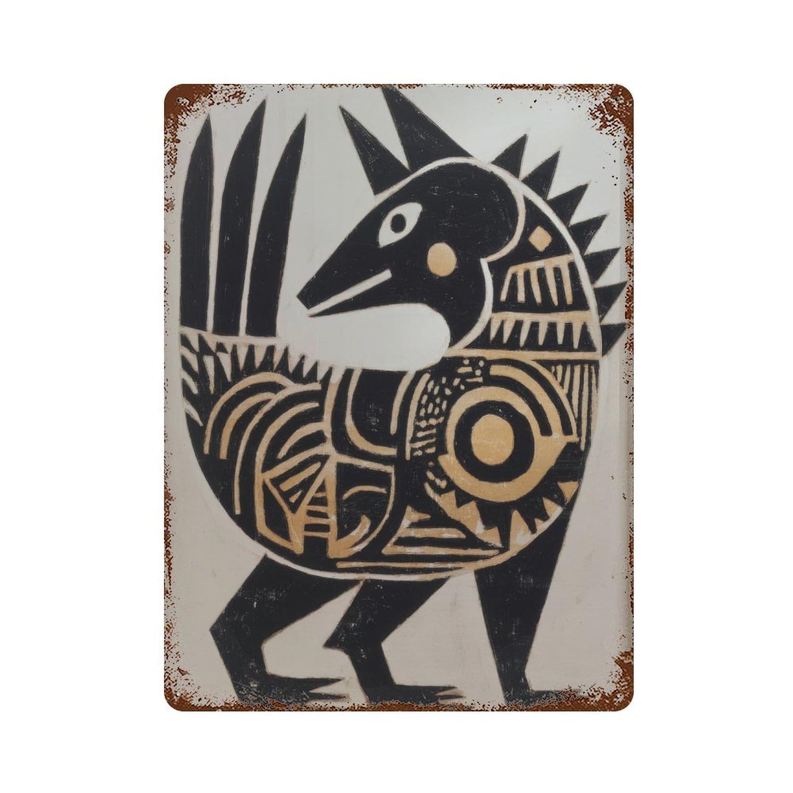 xiaoxiaoshen Traditional Mexican Animal4 Wall Decor Art Metal Tin Poster Modern Home Decor Art Home Bar Shop Decorations Vintage Sign 40x30cm