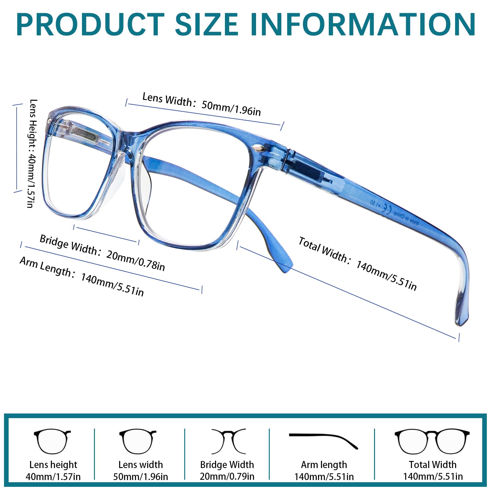 Paquete de 3 lentes de lectura progresivos multienfoque para mujeres y hombres, bloqueo de luz azul, bisagras de resorte para computadora