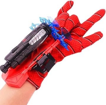 Original Cup Gant Lance-Ventouses Spider Comics pour Enfant avec Fléchettes de Sécurité