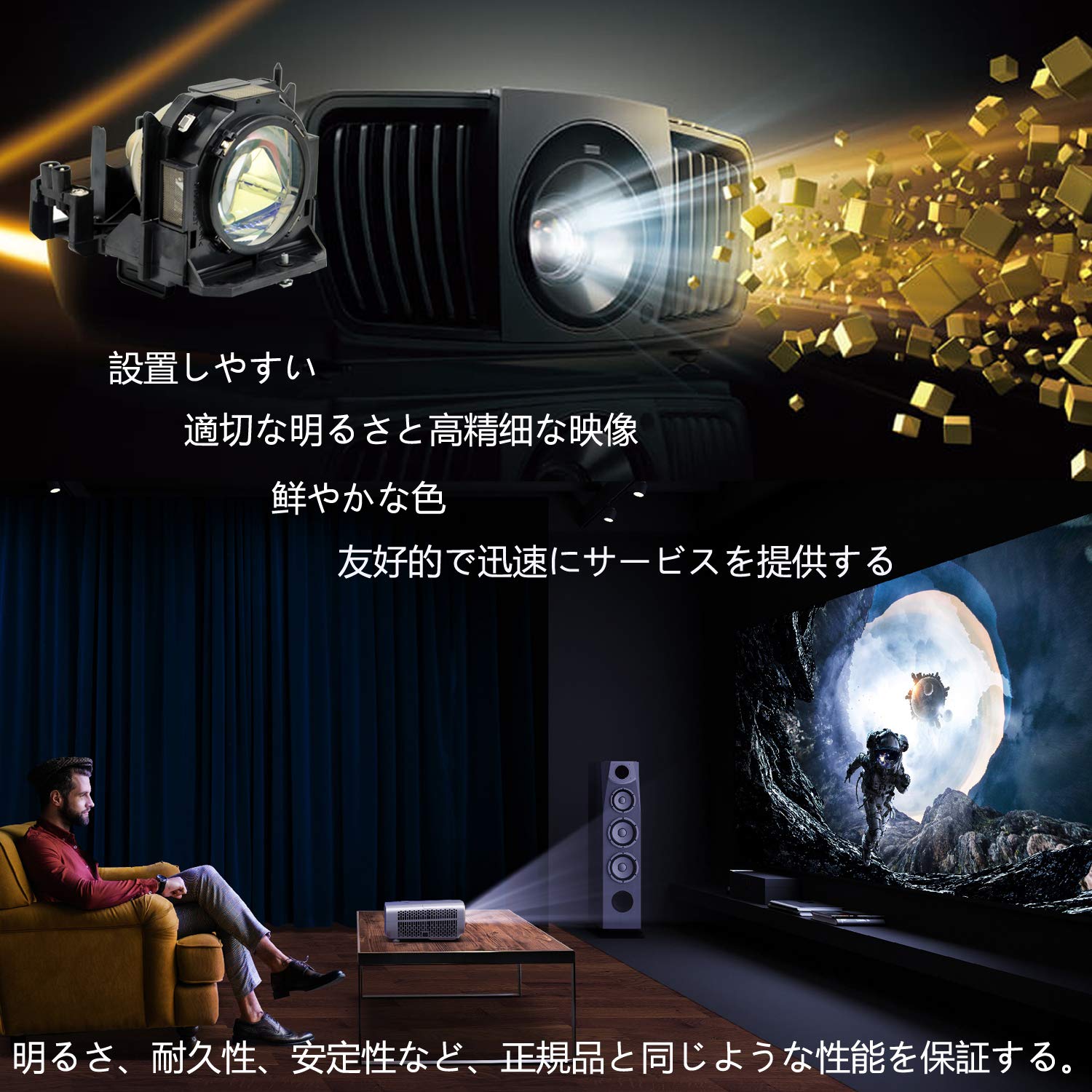 Amazon.co.jp: Rich Lighting 交換用 ランプ ET-LAD60W ET-LAD60AW ET