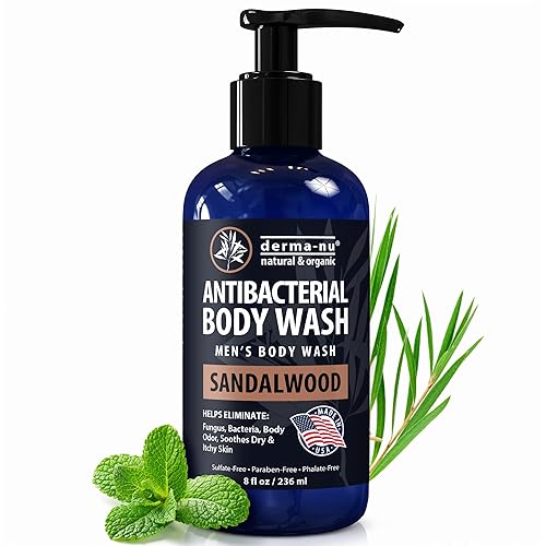 Miniatura 15 de Gel de baño antibacteriano para mujer – Gel de baño de árbol de té para picazón deportista, pie de atleta, eccema y acné de espalda – Limpieza