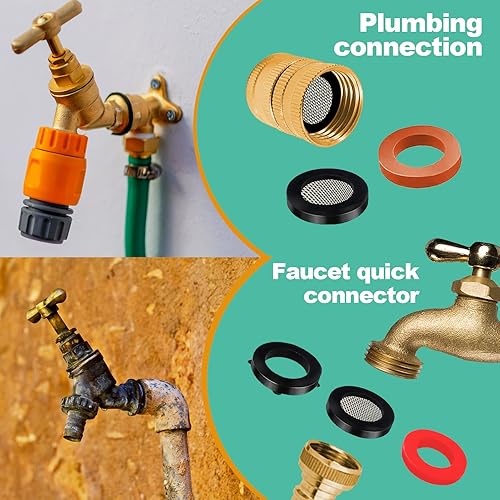 Miniatura 7 de XBVV Kit de arandelas de grifo y juntas tóricas 37 de tamaño 1075 piezas y junta de fontanería 3 en 1 para el hogar, kit surtido de arandelas de