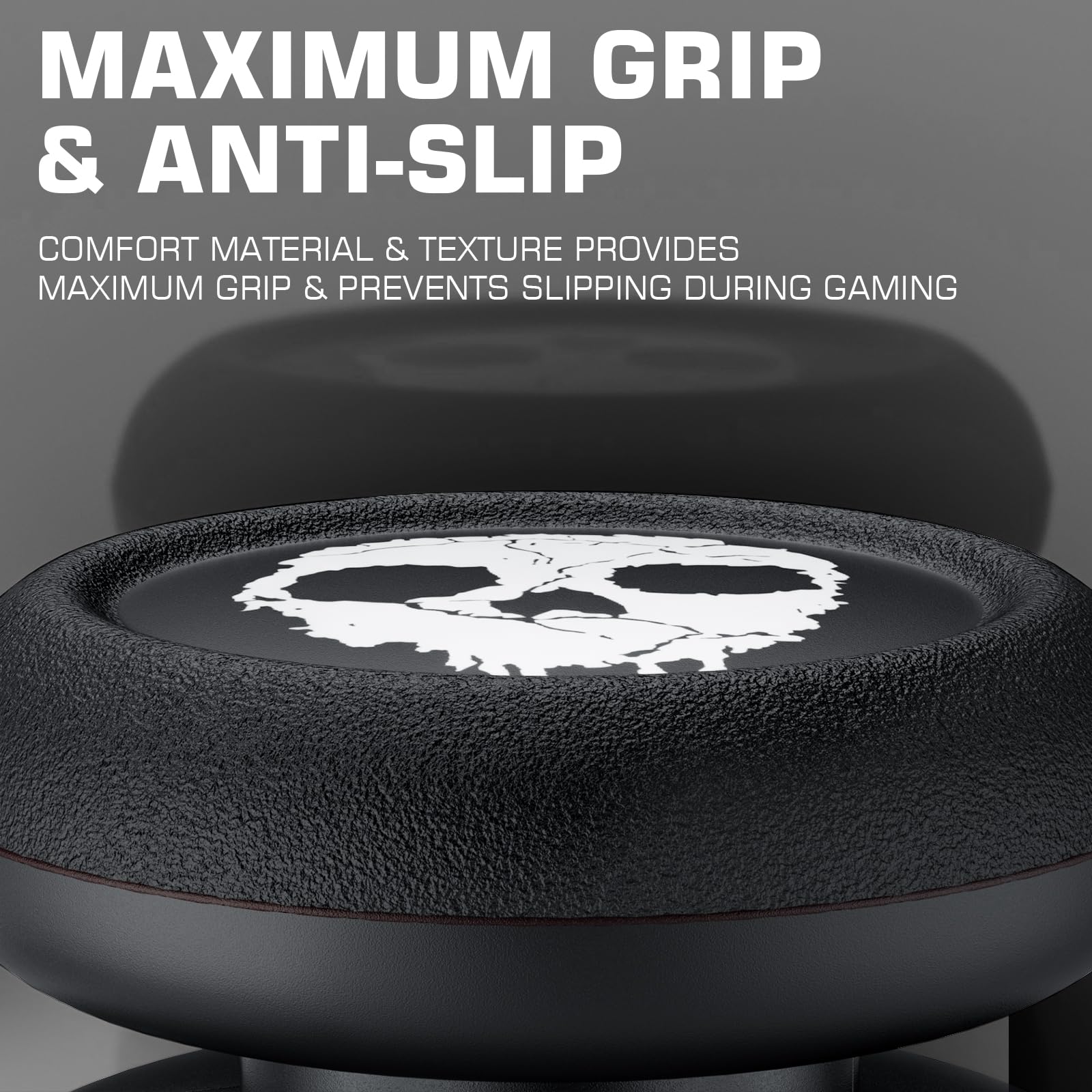 Extensor de pulgar que no se cae y funda de agarre de silicona, 2 juegos para Xbox Series X/S y Xbox One S/X (blanco fantasma)