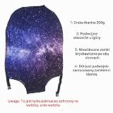 Elastyczne ochronny pokrowce na walizki, pasują do walizek 18-32 cali, Thicker pokrowiec ochronny na walizkę, akcesorium podróżne (Stars, M)