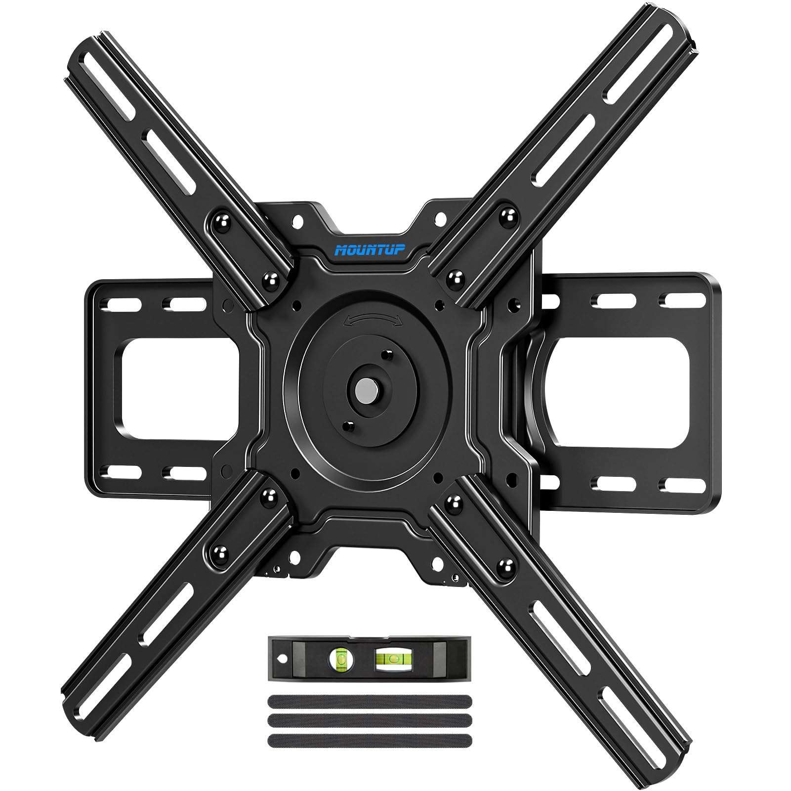 MOUNTUP MU0089 - Soporte de pared para TV ultrafino y giratorio para Samsung The Frame/Neo QLED 8K/Neo QLED 4K, soporte de TV de 90 grados horizontal a vertical, VESA máximo 400 x 400 mm, soporta