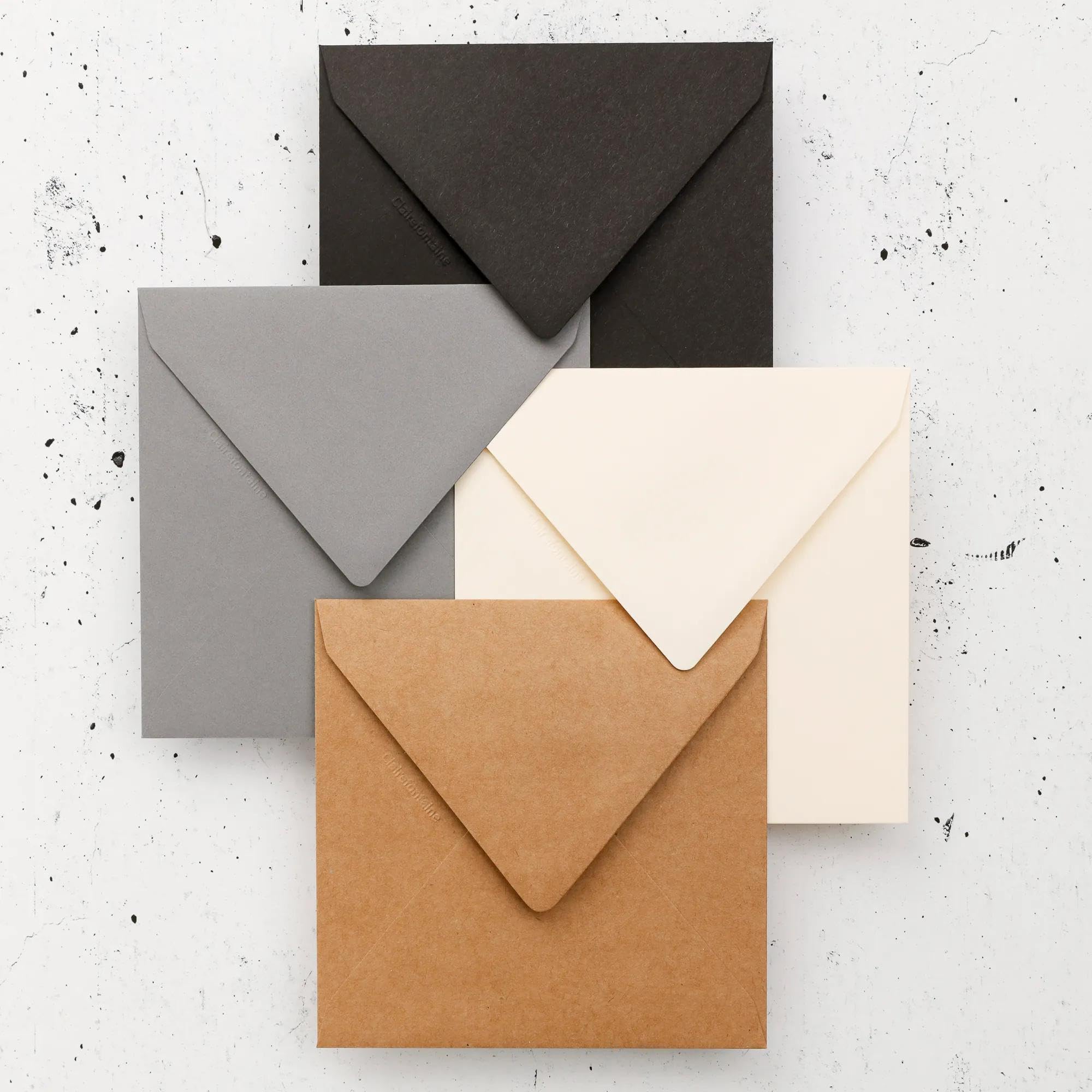 Clairefontaine Koperty Samoprzylepne 20szt 14x14cm 120g/m² Kraft