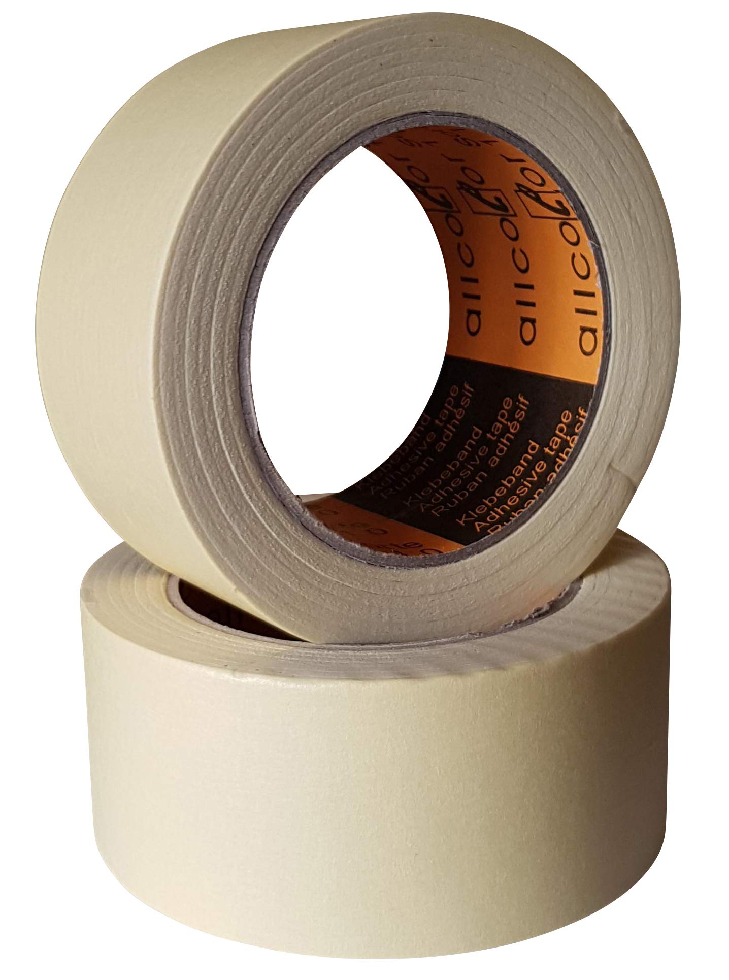 Westerwald-Shop Profi-Plus Klebeband Feinkrepp Hitzebeständig Abdeckband 50mm x 50m Beige 24 Rollen Set für Maler Lackierer