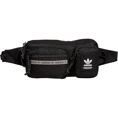 adidas Originals Originals Rectangle Crossbody Bag, Black/White, One Size
