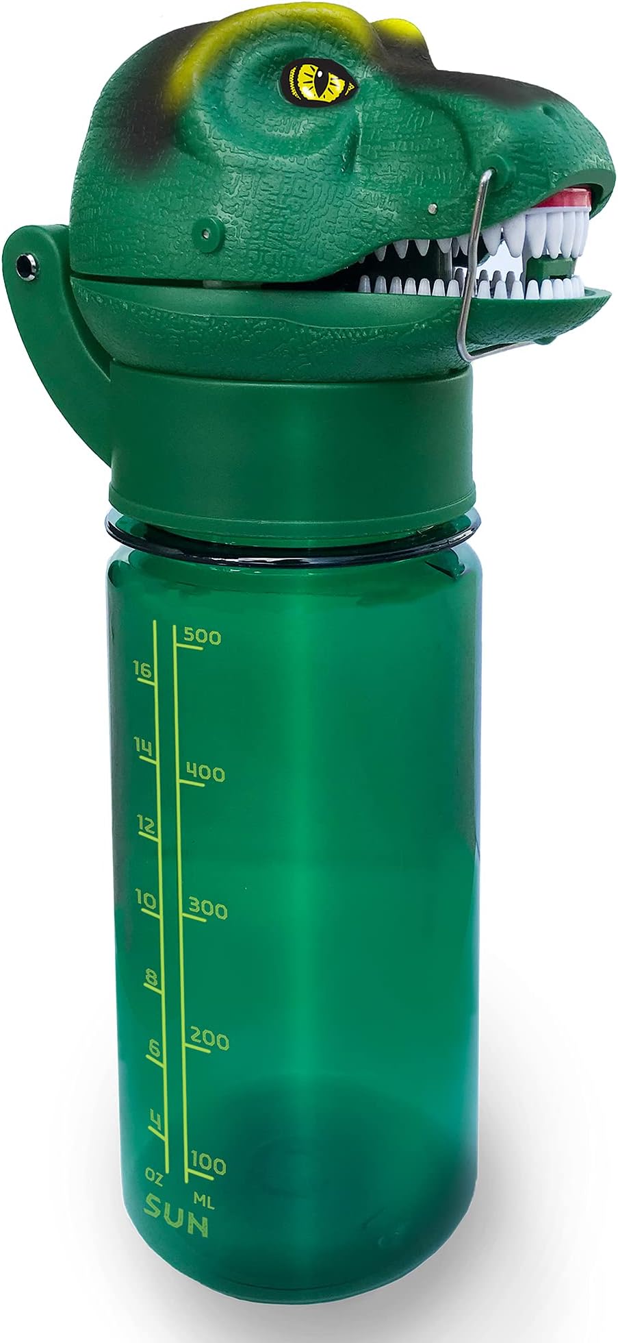 RoarBottle T-Rex - Roaring Dinosaur Water Bottle for Kids | Cool Realistic TRex Roar | Spill and Leak-Proof BPA Free Tritan Waterbottle for Children