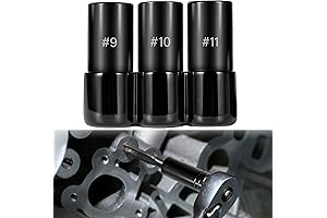 SUNLUWAY Tap Socket Set - 3-Piece Tap Socket Kit for Threads Up...