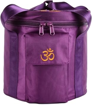FMTY 12inch Carrying Bag for crystal singing bowl for Meditation, Yoga, Spiritual Healing travel bag for Crystal sound healing bowl... 12Inch, Purple