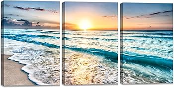 Amazon.co.jp: 絵画 海 ポスター アート 南国 風景 自然 ハワイ 絵画