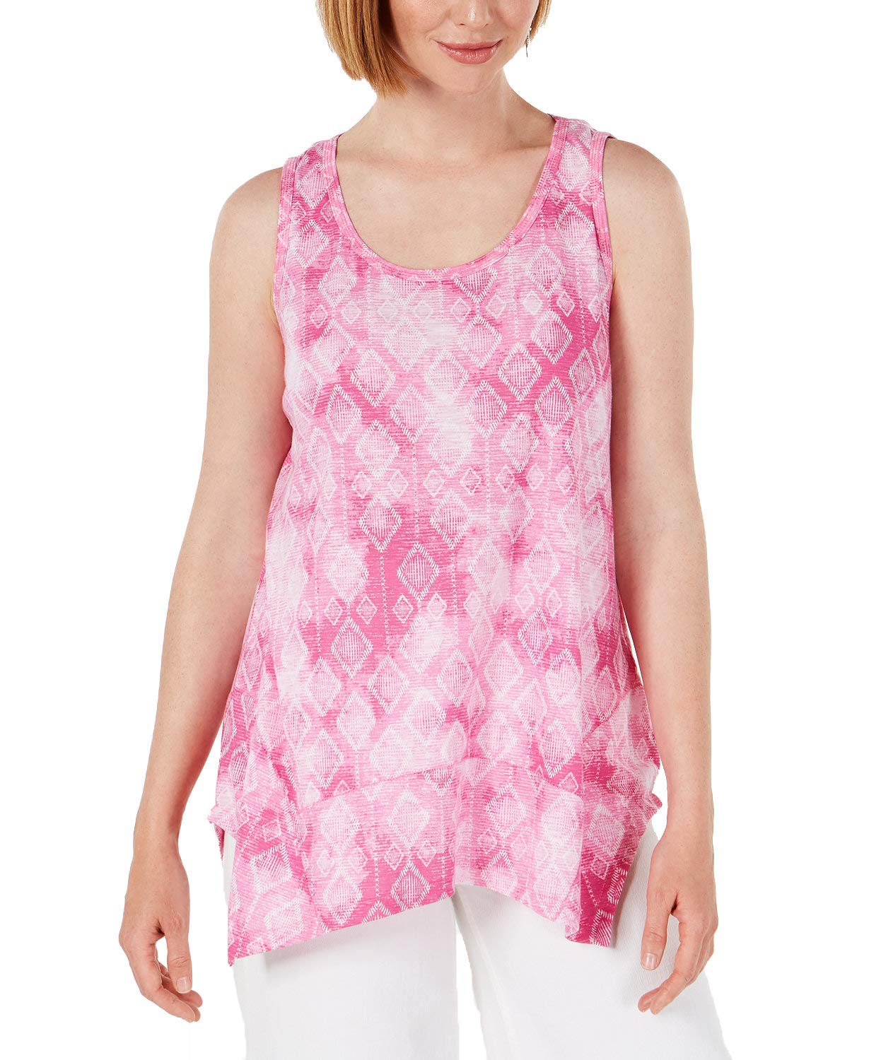 Style & Co.womens Printed Tank Top