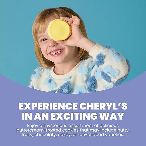 Miniatura 3 de Cheryl's Cookies Caja de regalo de galletas con 12 sorpresas misteriosas, galletas de azúcar esmeriladas de crema de mantequilla, envueltas