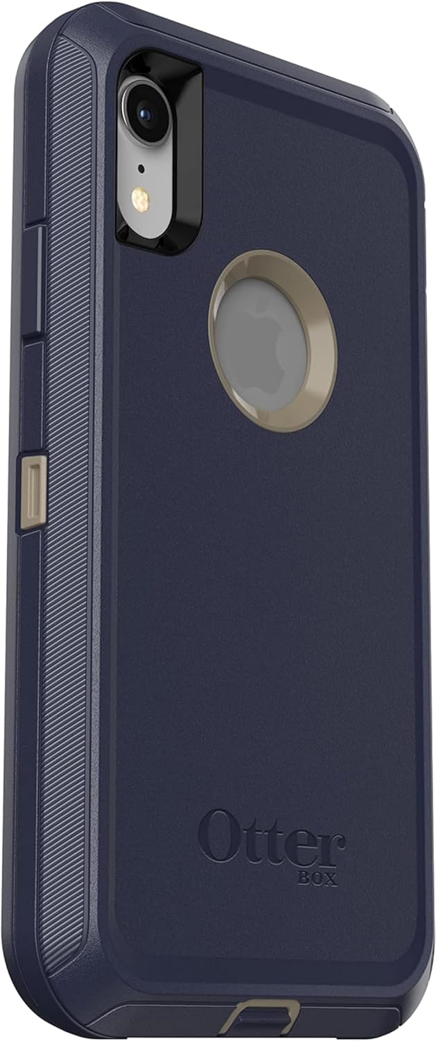 OtterBox Defender Series Case for iPhone Xr with Cleaning Cloth - Case Only - Non-Retail Packaging - Dark Lake