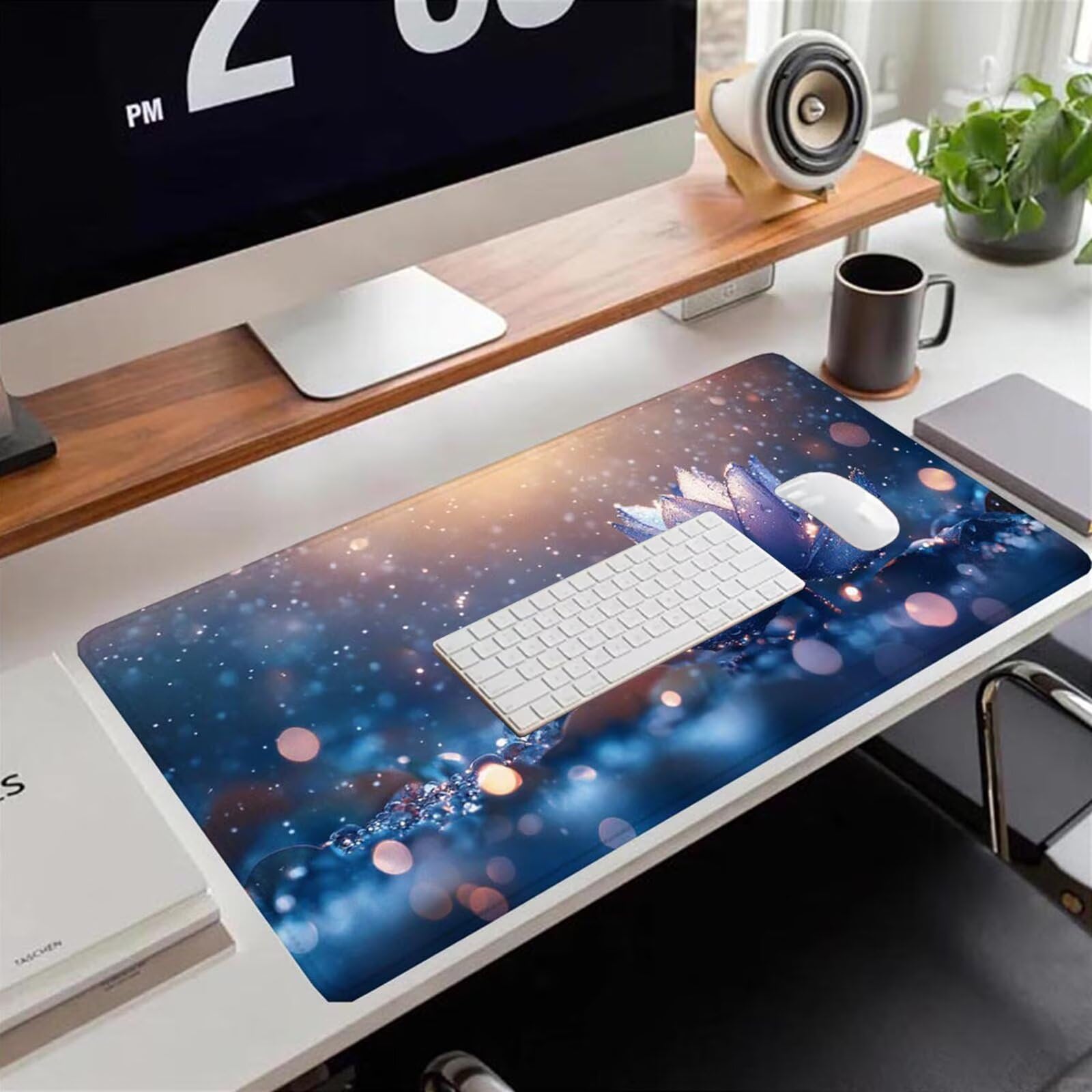 Gamingowa podkładka pod mysz 1200 x 600 x 3 mm, XXL, wodoszczelna, odporna na ścieranie, z przyszytymi krawędziami, podkładka na biurko, poprawia prędkość i precyzję pod laptopa, komputer, wzór