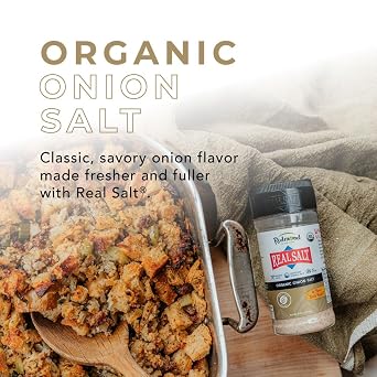 REDMOND Real Salt Seasoning - Natural Unrefined Gluten Free (Organic Onion Salt)
