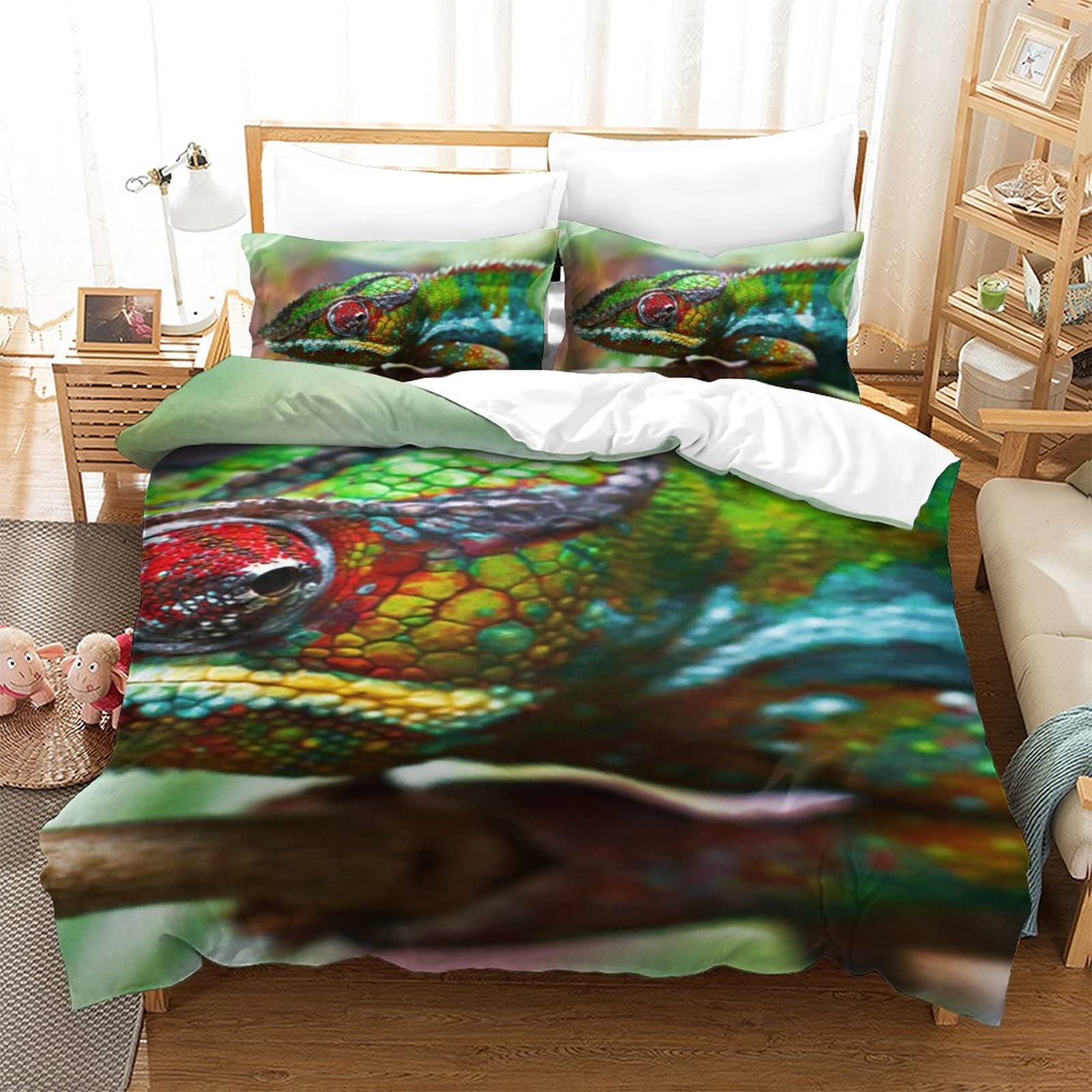 Housse de couette 3D caméléon : créez un cocon moderne dans une chambre d'ado