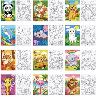 Pre Drawn Canvas For Kids Picks collage image 4