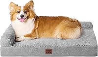 Vista 38 de EHEYCIGA Cama ortopédica XL para perro de espuma viscoelástica, cama lavable para perro con forro impermeable y funda extraíble, sofá extragrande