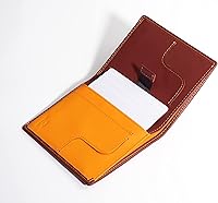 Vista 4 de Mush & Bow Sirius - Cartera para hombre, bloqueo RFID, plegable y delgada, Marrón, Minimalista