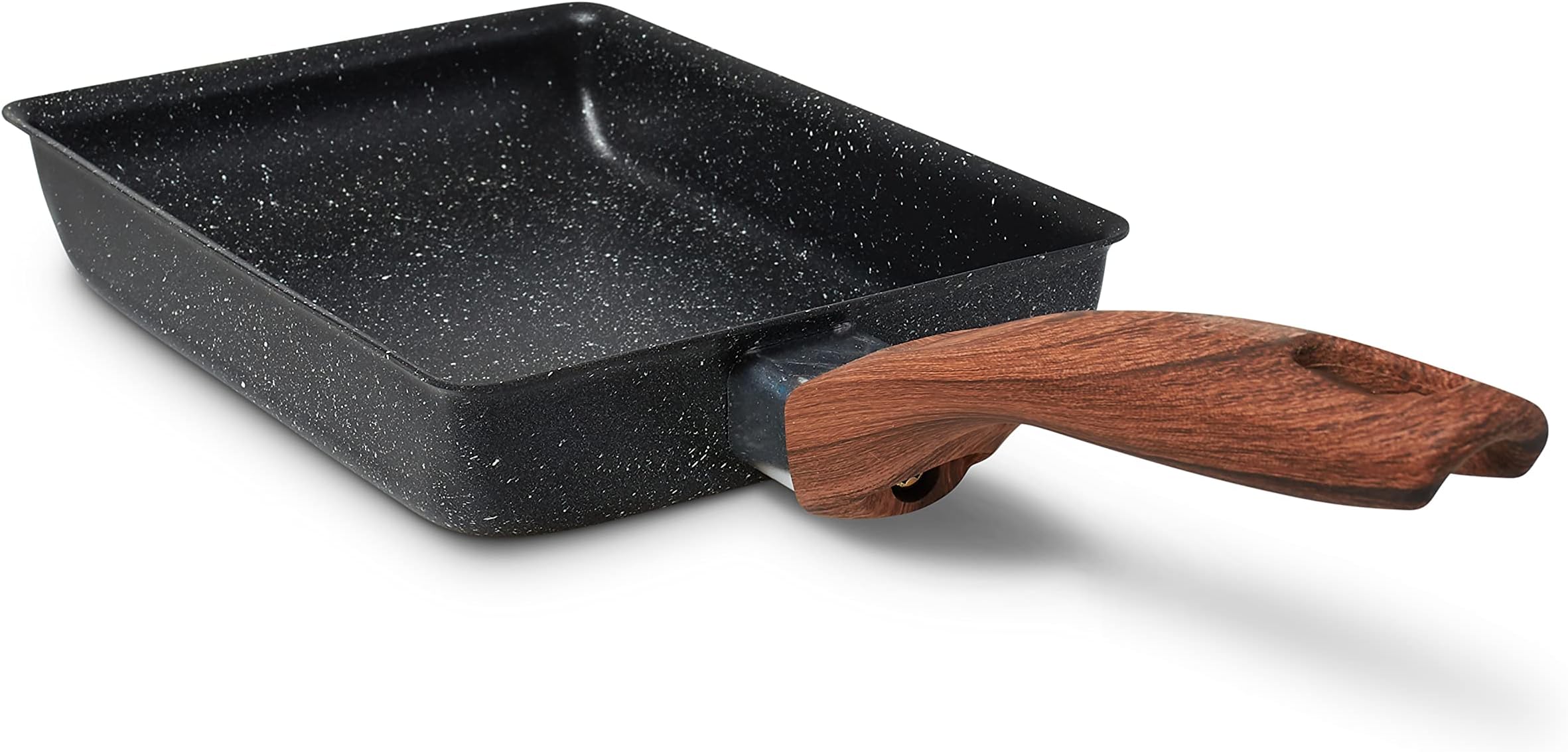 – Japanese Omelette Pan, Tamagoyaki Egg Pan with Heat-Resistant & Cook-Safe Handle, Nonstick Frying Pan, Mini Omelet Pan, Curved Edge, Scratch-Proof Bottom, Cooktop Safe, 5 x 7 inches
