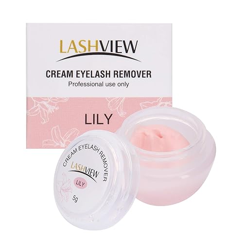 LASHVIEW Crema removedor de extensiones de pestañas crema especial con sabor LILY crema removedor de extensiones de pestañas crema de baja
