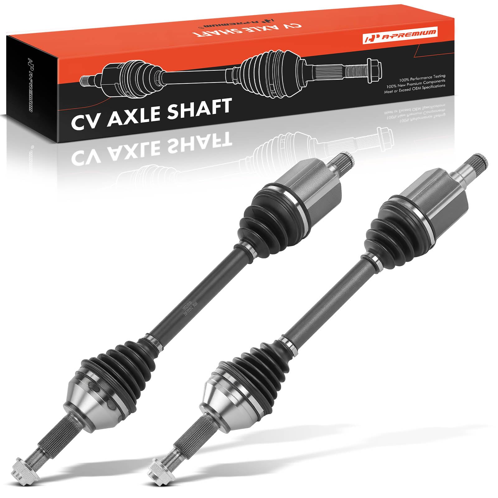 A-Premium Pair (2) Front CV Axle Shaft Assembly Compatible with Ford Explorer, Police Interceptor Utility & Lincoln Aviator, 2020-2021