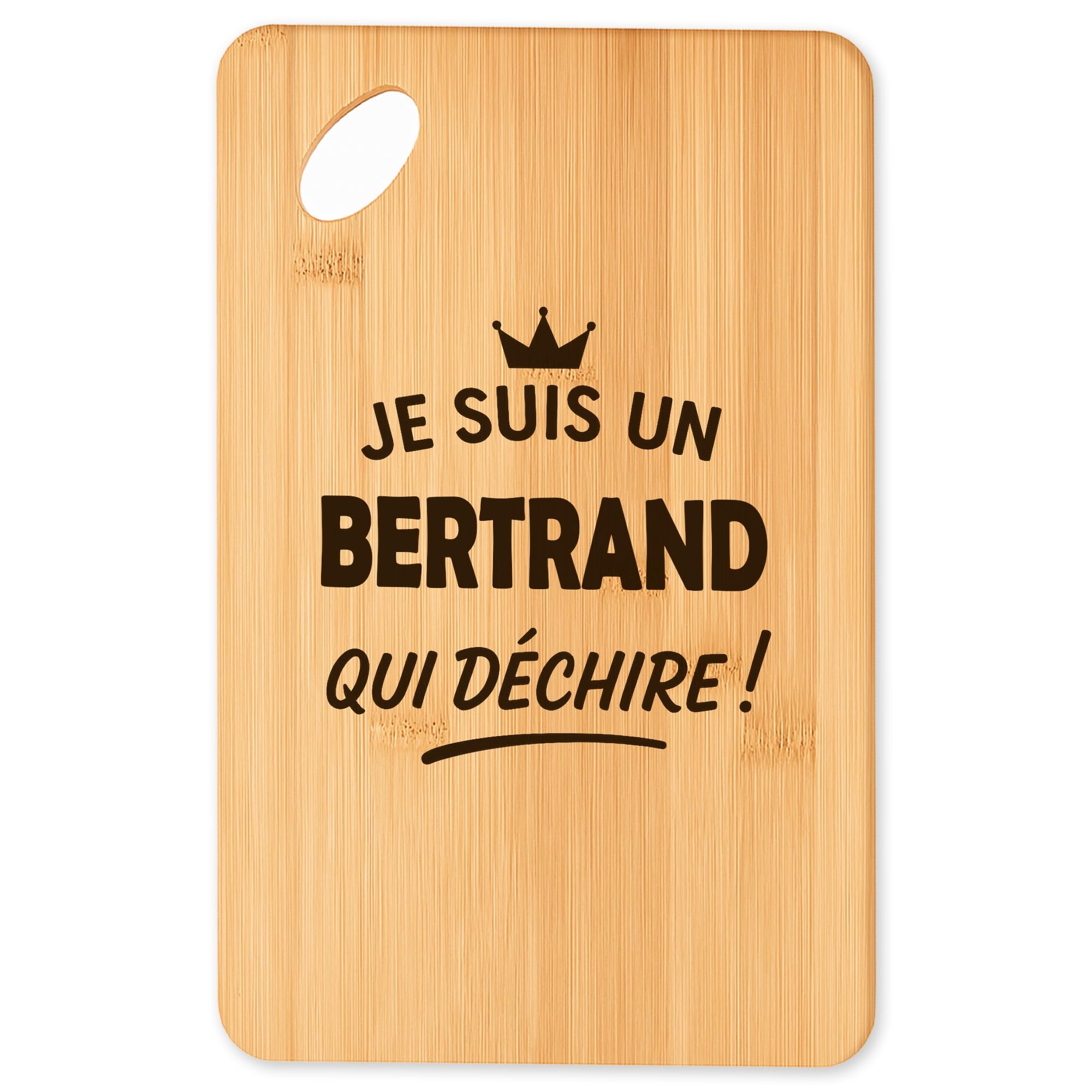 Planche à découper en bambou Bertrand qui dechire 2 pour cuisine et apéro