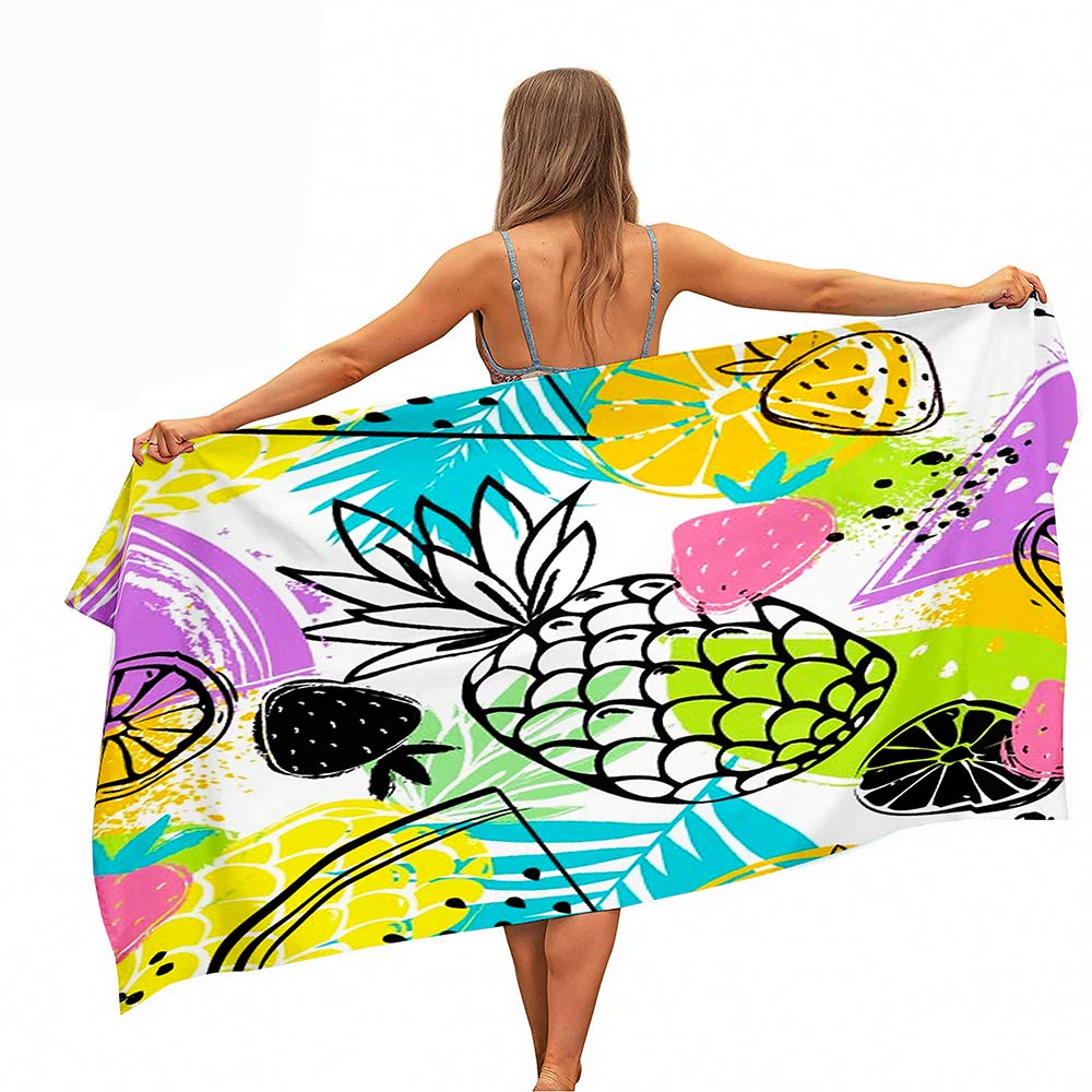 OCOOPA Serviette De Plage En Icrofibre à Séchage Rapide, Anti-sable