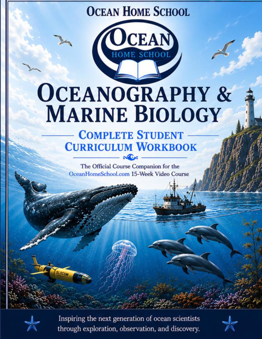 Oceanography & Marine Biology: Complete Student Workbook: The Official Course Companion Workbook for the OceanHomeSchool.com 15 Week Course (OceanHomeSchool.com Workbooks)
