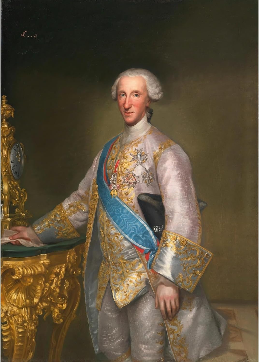 ArtDirect Don Luis Jaime Antonio De Borbòn Y Farnesio, Infante of Spain (1727-1785) (c. 1776) Unframed Art Print Giclee Poster by Anton Raphael Mengs - Ready for Framing with Customization Sizes 7x10, 10x14, 14x20, 24x34, 34x48 and 43x60 inches