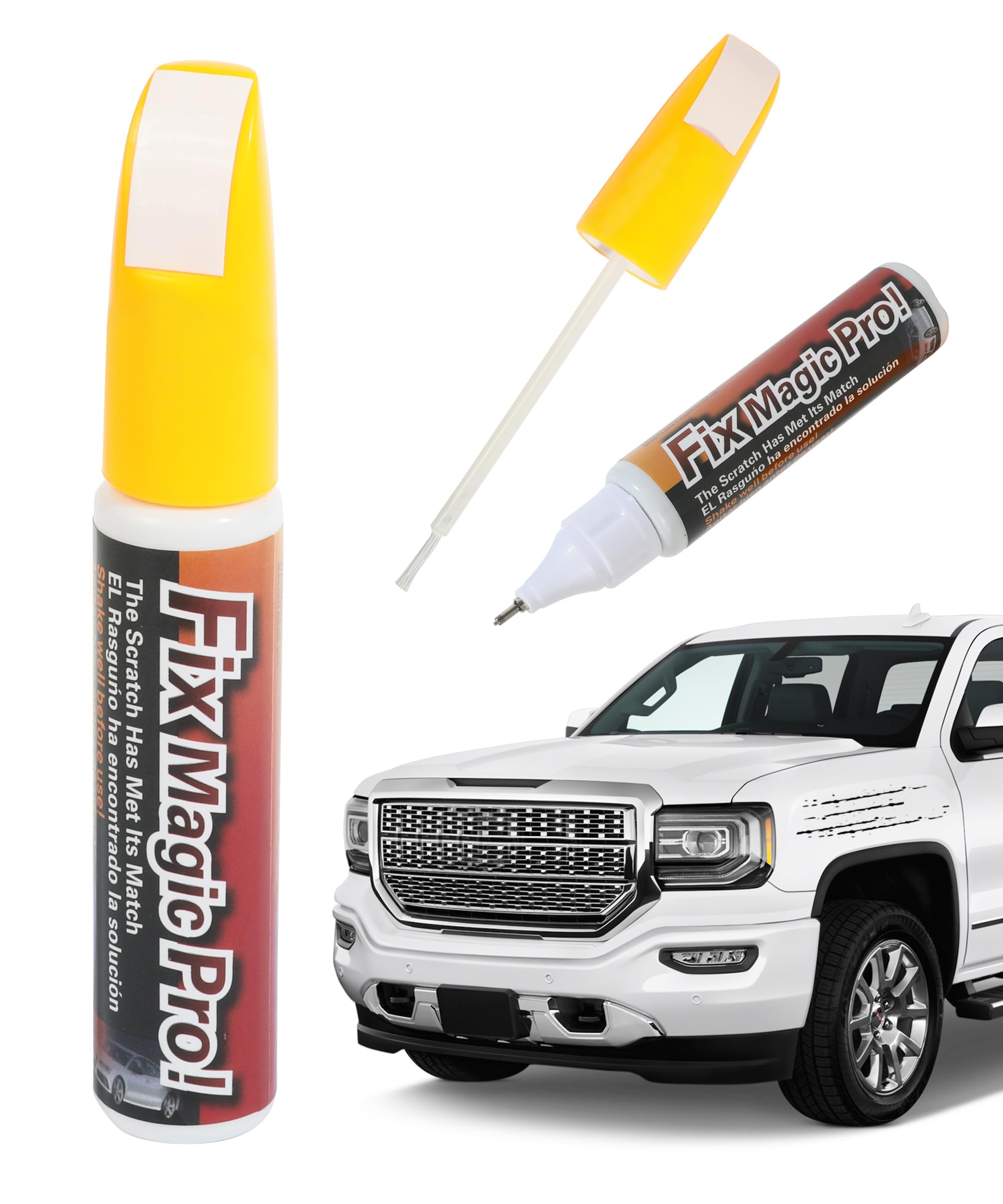 VARGTRTouch Up Paint Pen,Car Accessories Two-In-One Pen Car Touch Up Paint,Car Scratch Remover for Deep Scratches,Quick & Easy Solution,Car Paint for Repair Minor Automotive Scratches (White)