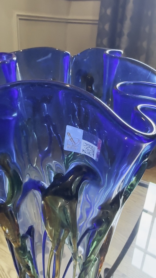 Amazon.com: Glass Of Venice Murano Glass Oceanos Abstract