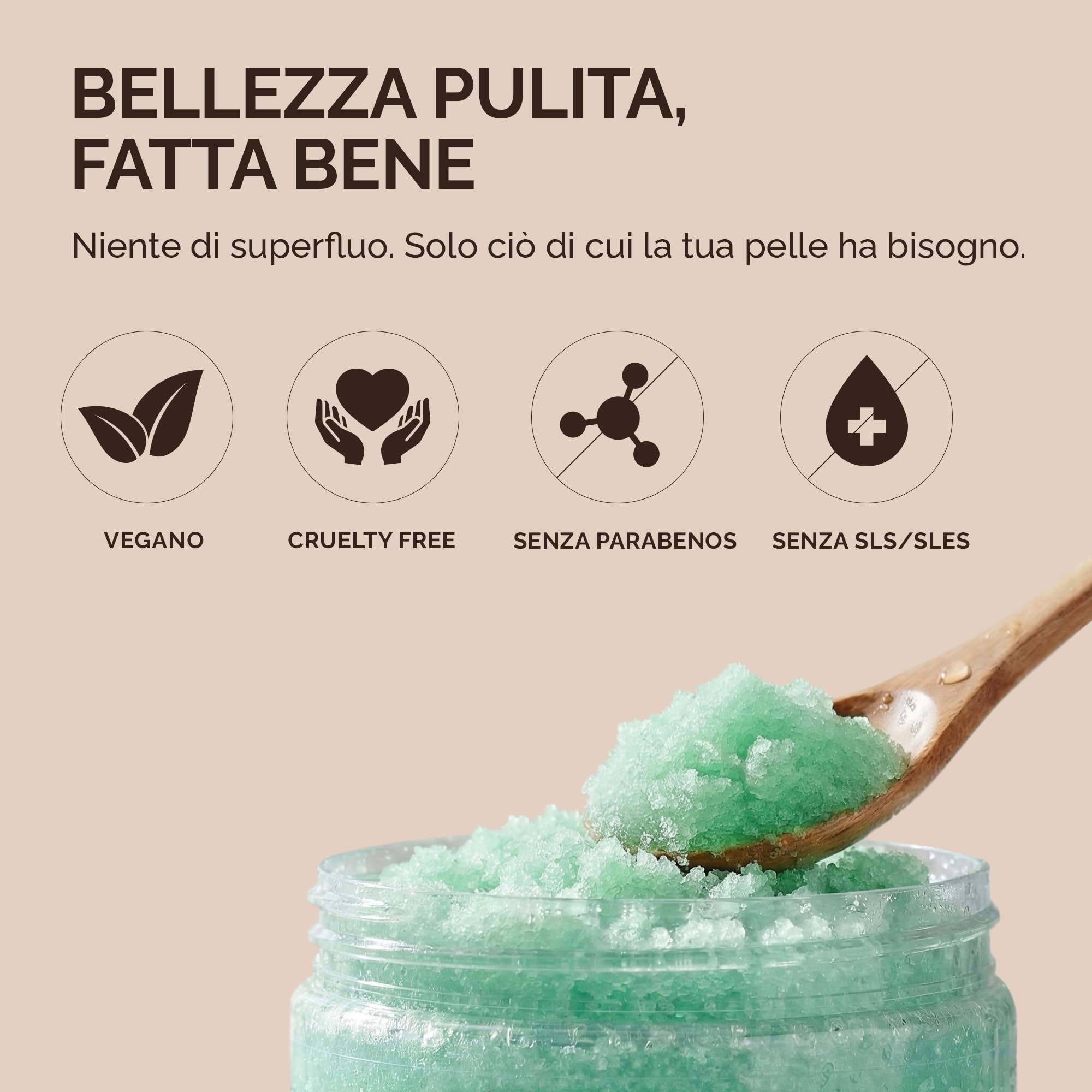 Pranaturals Scrub Corpo Rivitalizzante ai Sali del Mar Morto 500g, Esfoliante e Nutriente, Ricco di Minerali Naturali, Ideale per Tutti i Tipi di Pelle (Mango e Kiwi)