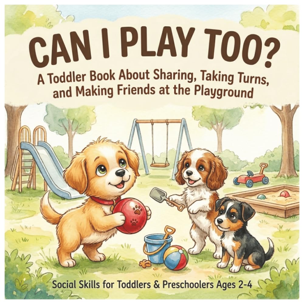 Can I Play Too?: A Toddler Book About Sharing, Taking Turns, and Making Friends at the Playground (Social Skills for Toddlers & Preschoolers Ages 2-4)