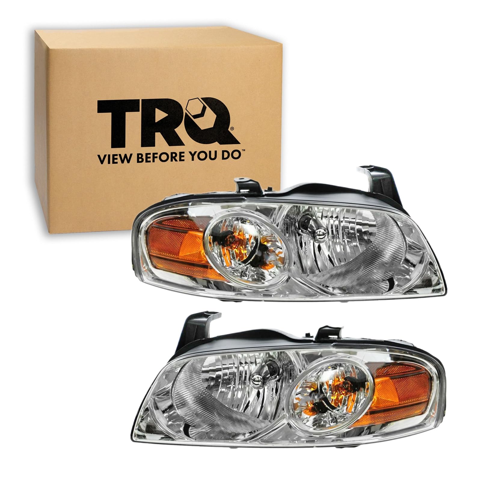 TRQ Headlight Assembly Set NI2502151 NI2503151