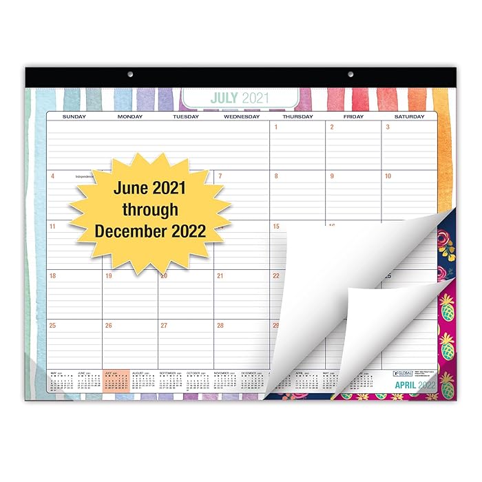Buy Desk Calendar 2022 Large Monthly Pages 22"x17" Runs Through