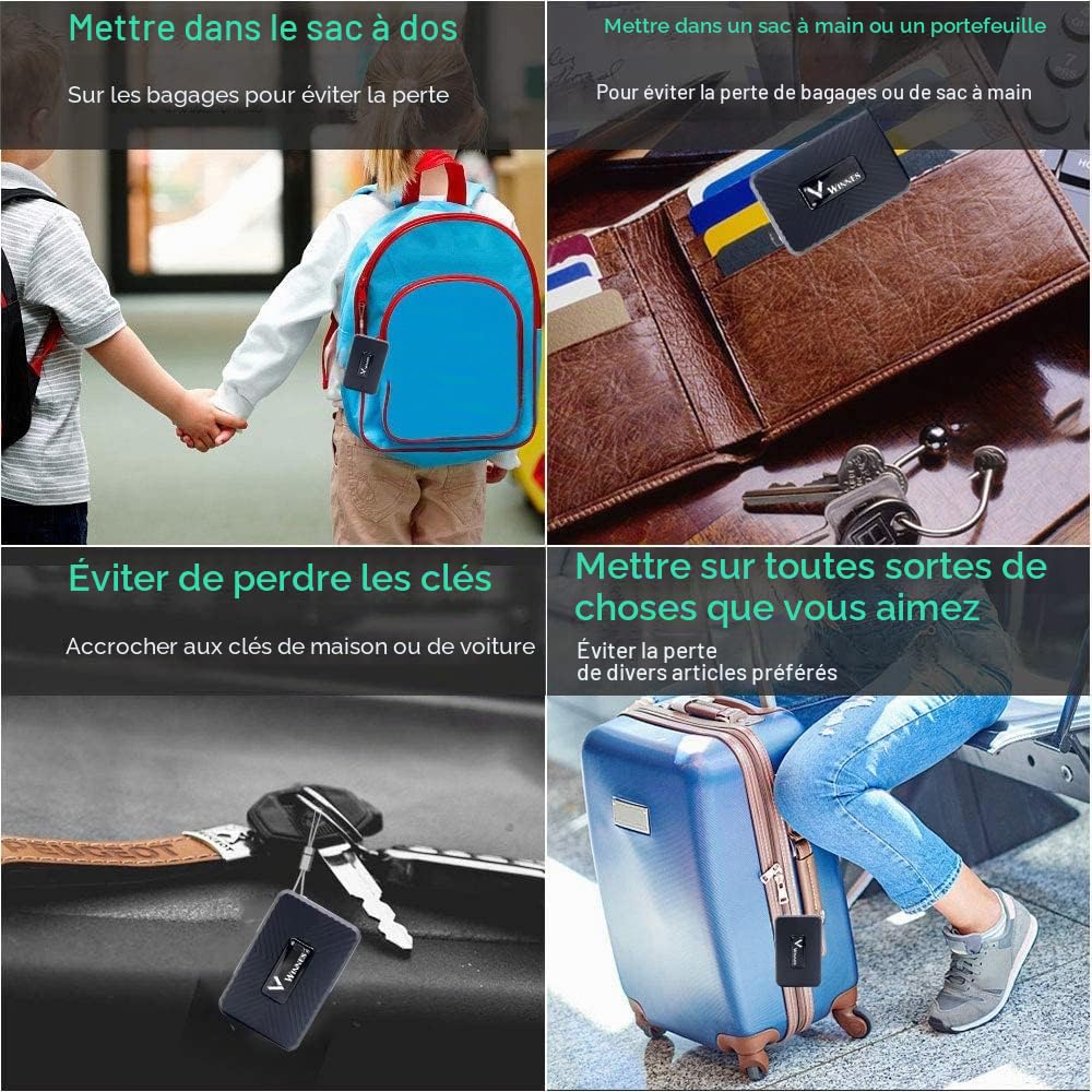 Traceur GPS Enfant Mini avec Micro TK913 Tracker pour Voiture Moto Velo Valise Suivi en Temps réel Antivol Traqueur avec Batterie 1500mah, Magnétique, étanche, Localisation Suivi, App Gratuite