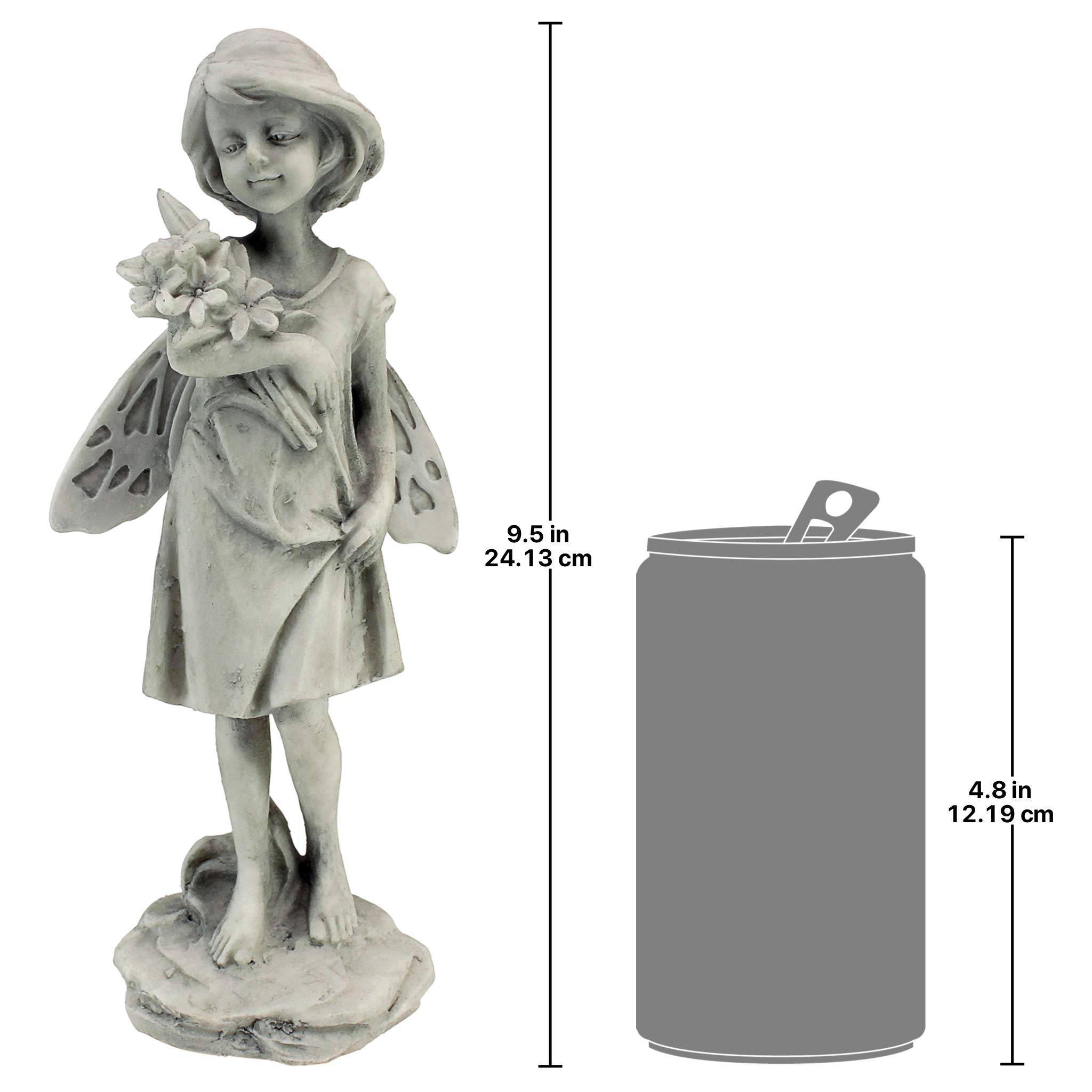 Design Toscano Wróżka ogrodowa z kwiatami, figurka