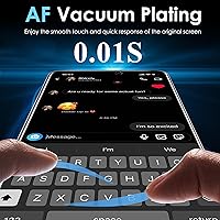 Vista 5 de YMHML 2 Pack for iPhone 15 Pro/iPhone 16 / iPhone 15 Privacy Screen Protector Tempered Glass, Anti Spy Case Friendly Private Film Accessories