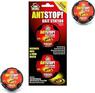 Ant Stop Ant Killer Bait Station Ant Traps Outdoor and Indoor. Destroys Ants along with their Nests. Insect Control and Pre-baited Ant Station. (Pack of 1-2 Baits).