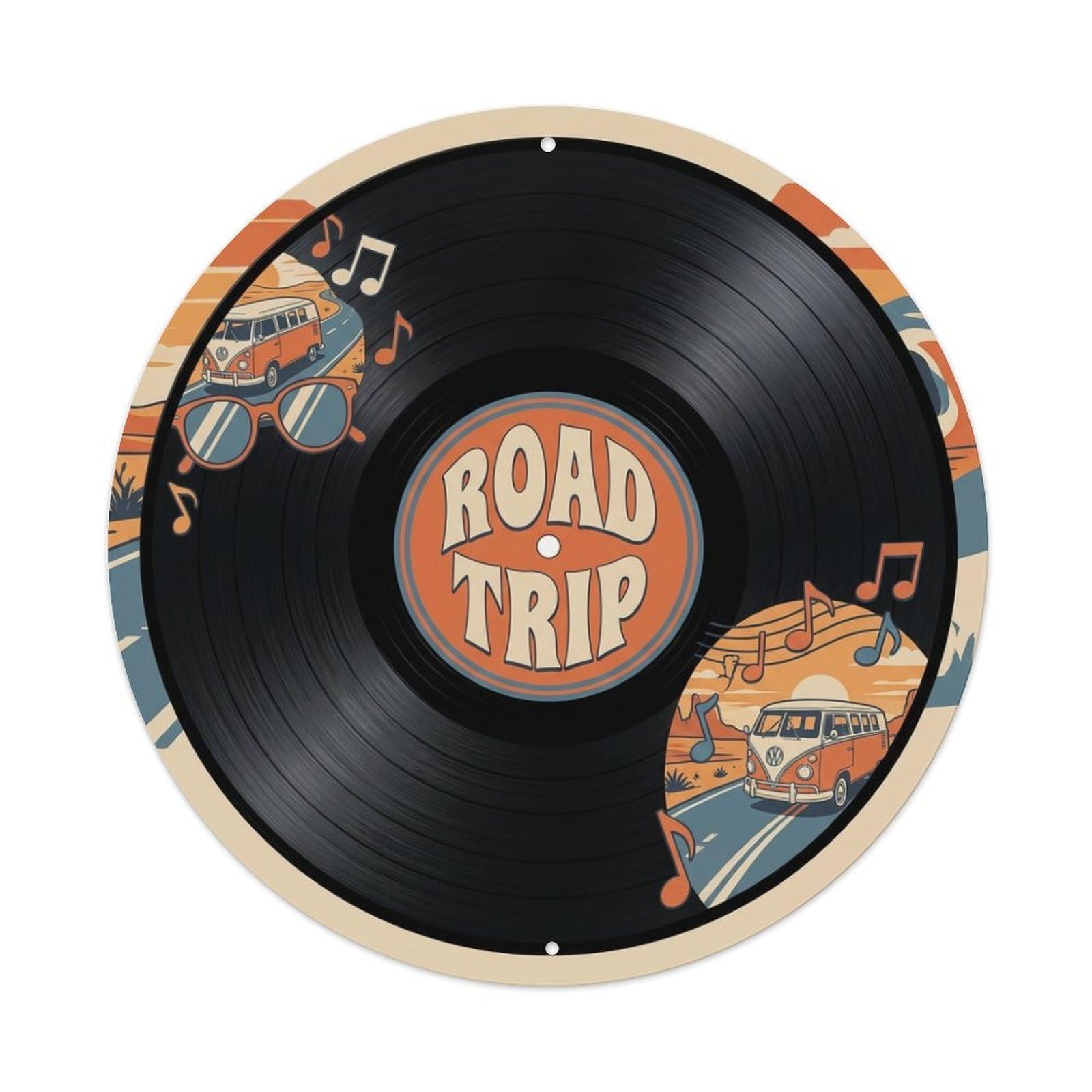 Road Trip Indie Vinyl Records Music Cover Metal Tin Sign